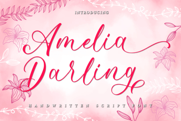 Amelia Darling: A Modern Handwritten Font for Editorial Design
