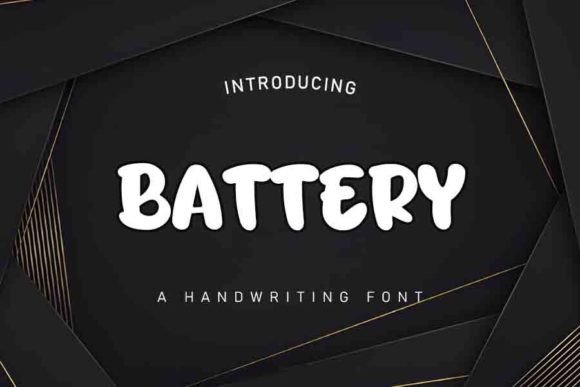 Battery: A Romantic Handwritten Font for Branding
