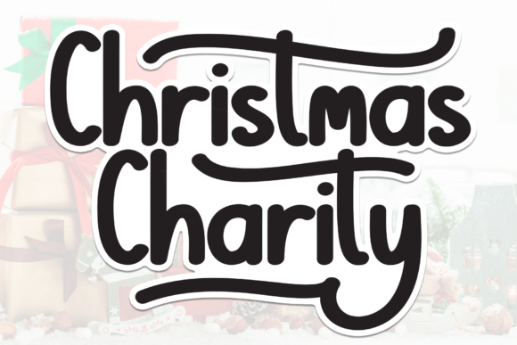 Christmas Charity: A Handwritten Font for Digital Design