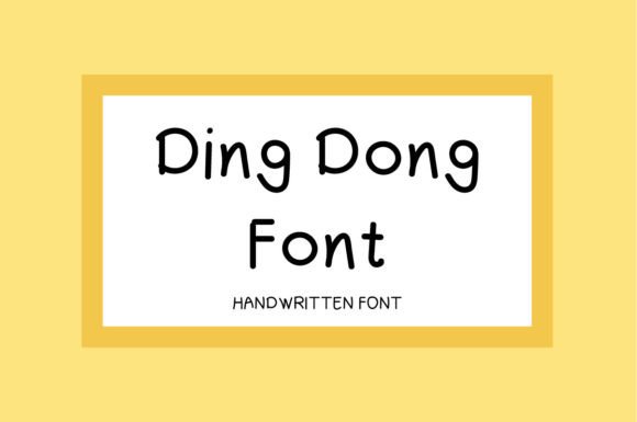 Ding Dong Font: A Handwritten Typeface for Modern Web Design