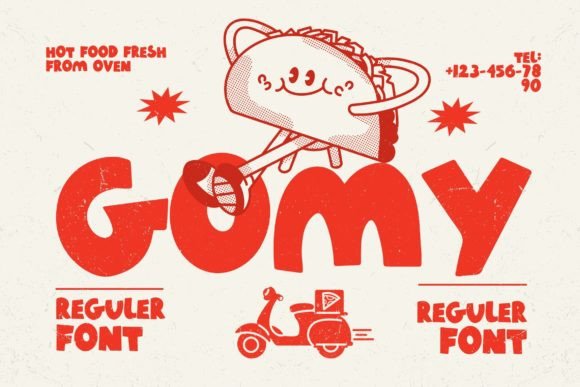 Gomy: The Bold Typeface for Playful Branding