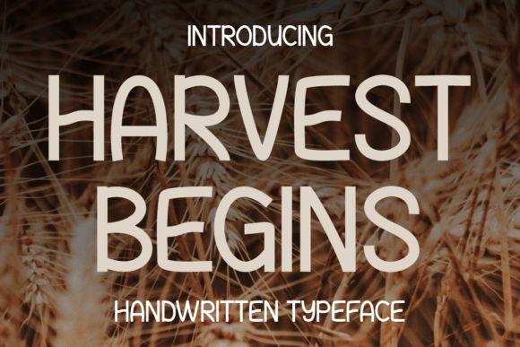 Harvest Begins: A Warm Script Typeface for Editorial Design