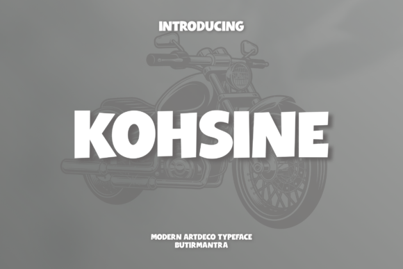 Kohsine: A Funky All-Caps Typeface for Bold Branding
