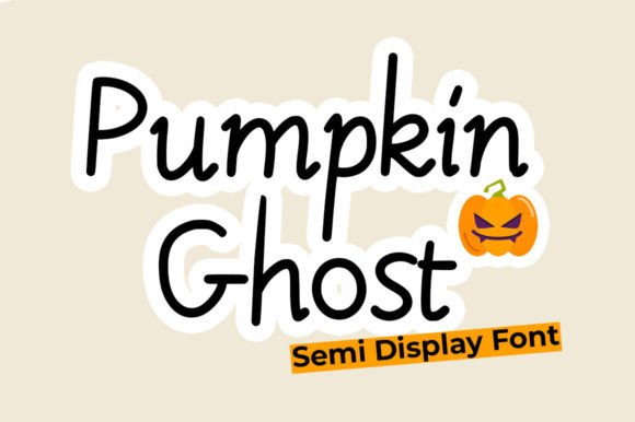 Pumpkin Ghost: A Modern Script Typeface for Editorial Design