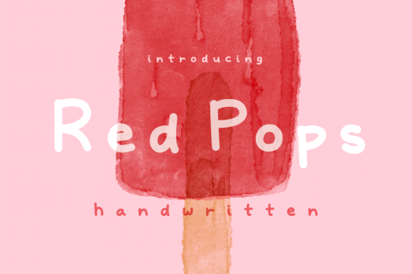 Red Pops Font Review: A Handwritten Typeface for Bold Branding