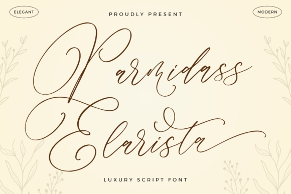 Reviewing Parmidass Elarista: A Script Font for Campaigns